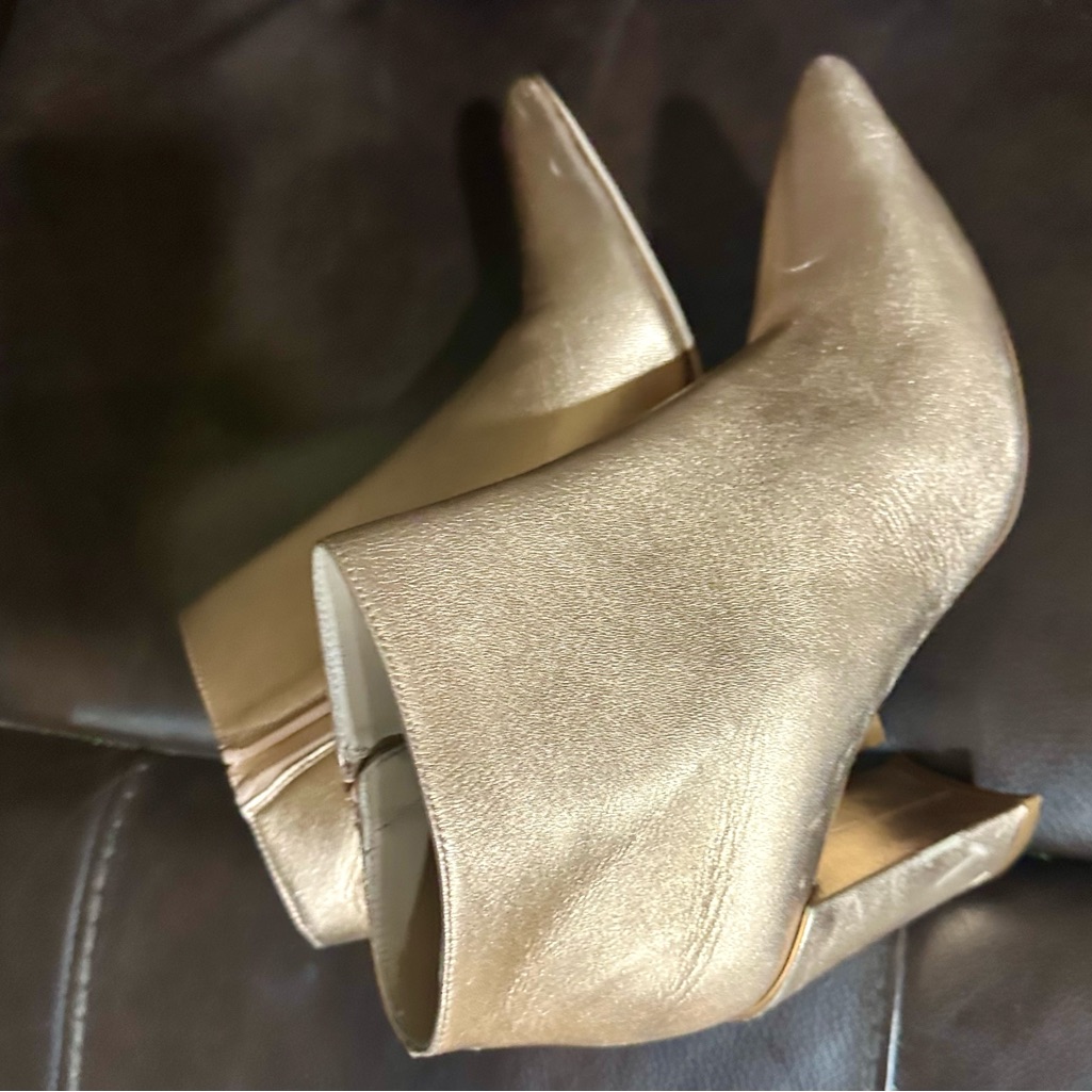 Stuart Weitzman Booties (Light Rose Gold Color)